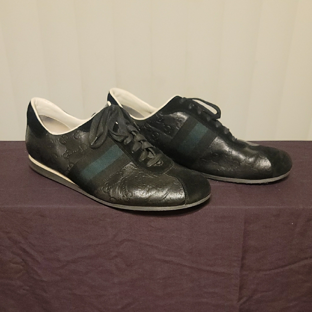 Gucci Black Suede Sneakers - Picture 2 of 7